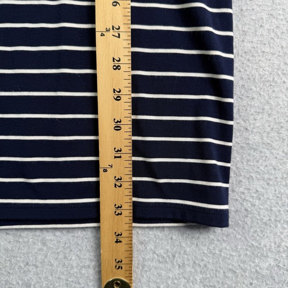 WHBM Cold Shoulder Women's XXS Stripe Jersey Knit Shift Dress - Picture 4 of 11